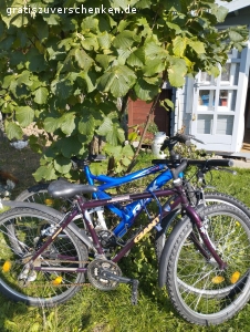 26 er Fahrräder zu verschenken