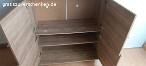 Couch mit Schlaffunktion und Schrank