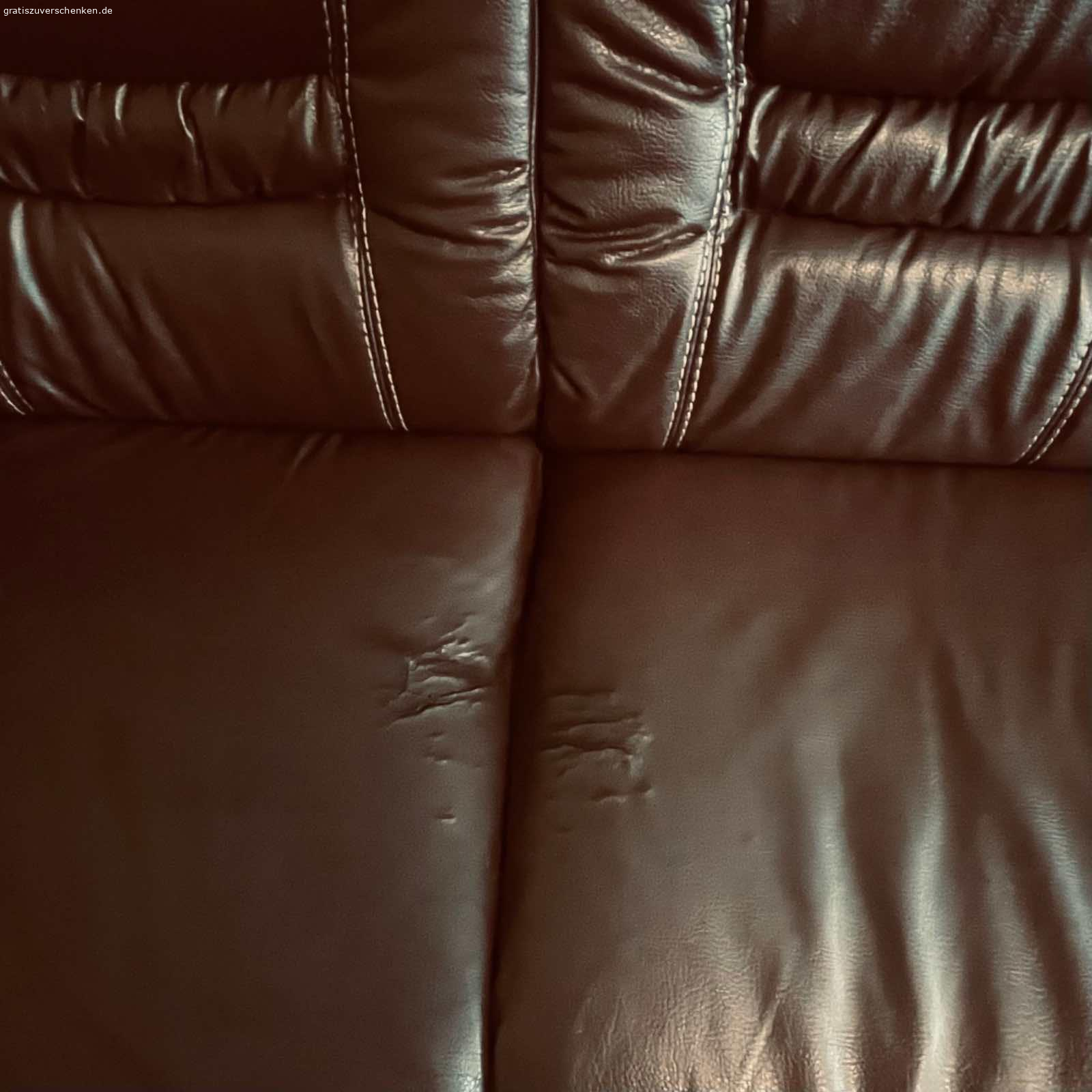 Ecksofa braun. Wohnsitz Ecksofa Braun mit leichte Gebrauchsspuren wie in Foto zu verschenken