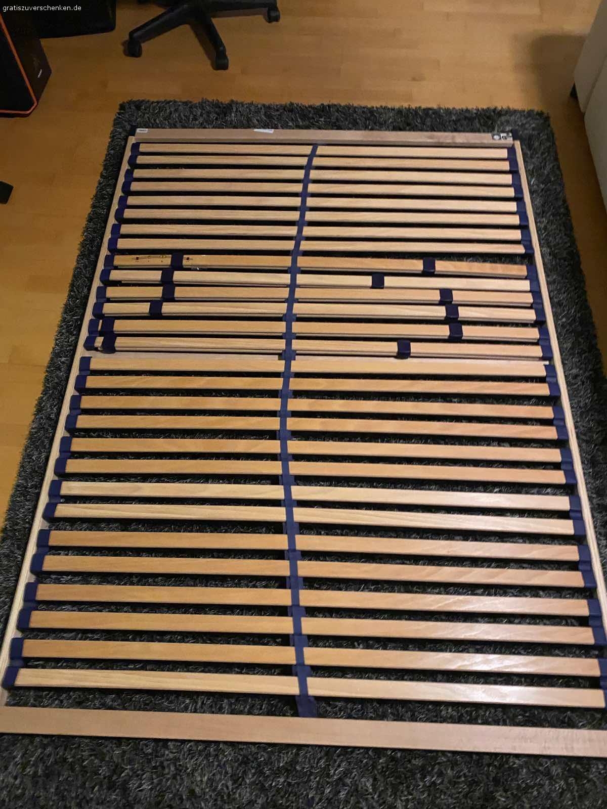 Lattenrost 160-2m zum verschenken. Wie neu