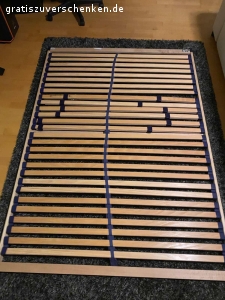 Lattenrost 160-2m zum verschenken. Wie neu