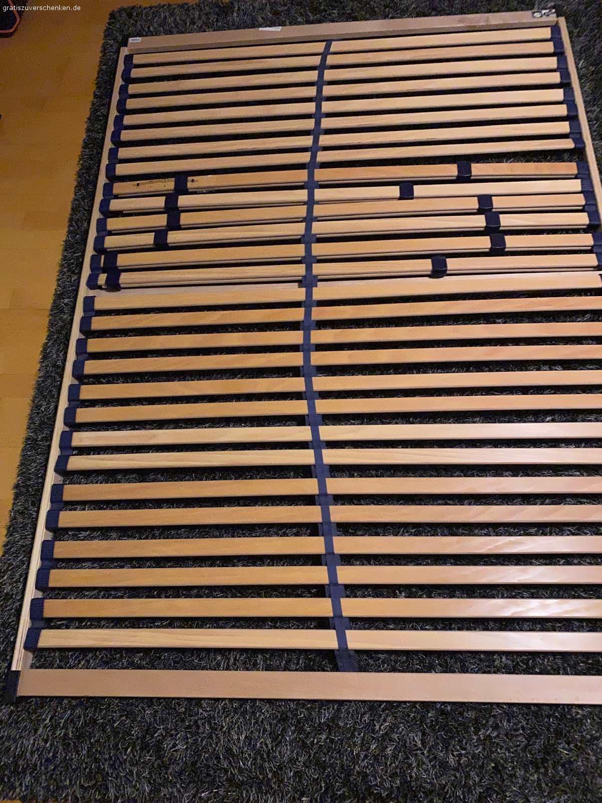 Lattenrost 160-2m zum verschenken. Wie neu