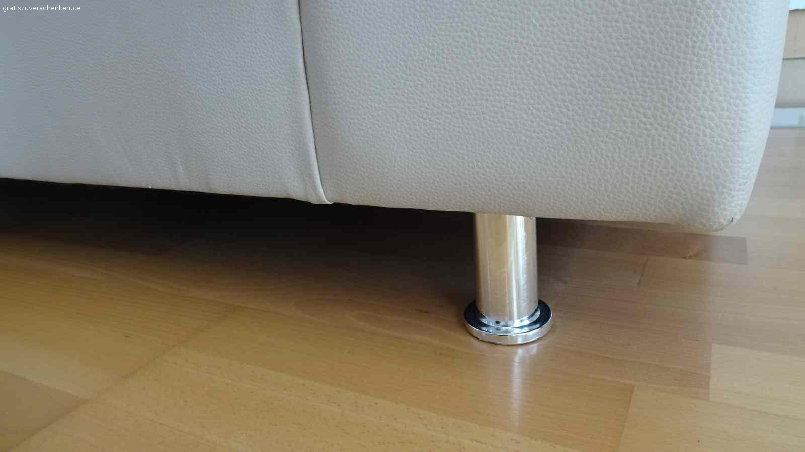 Sofa, 2 sitzig. -Sofa, beige , Kunstleder,
- ca. 190 x 90,
- für Selbstabholer,