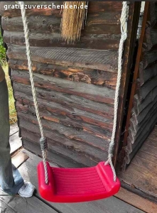 Vollholz Schaukel mit Klettergerüst