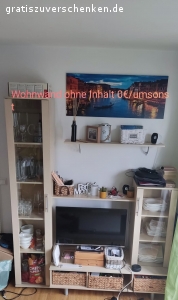 Wohnwand Ahornholz zuverschenken