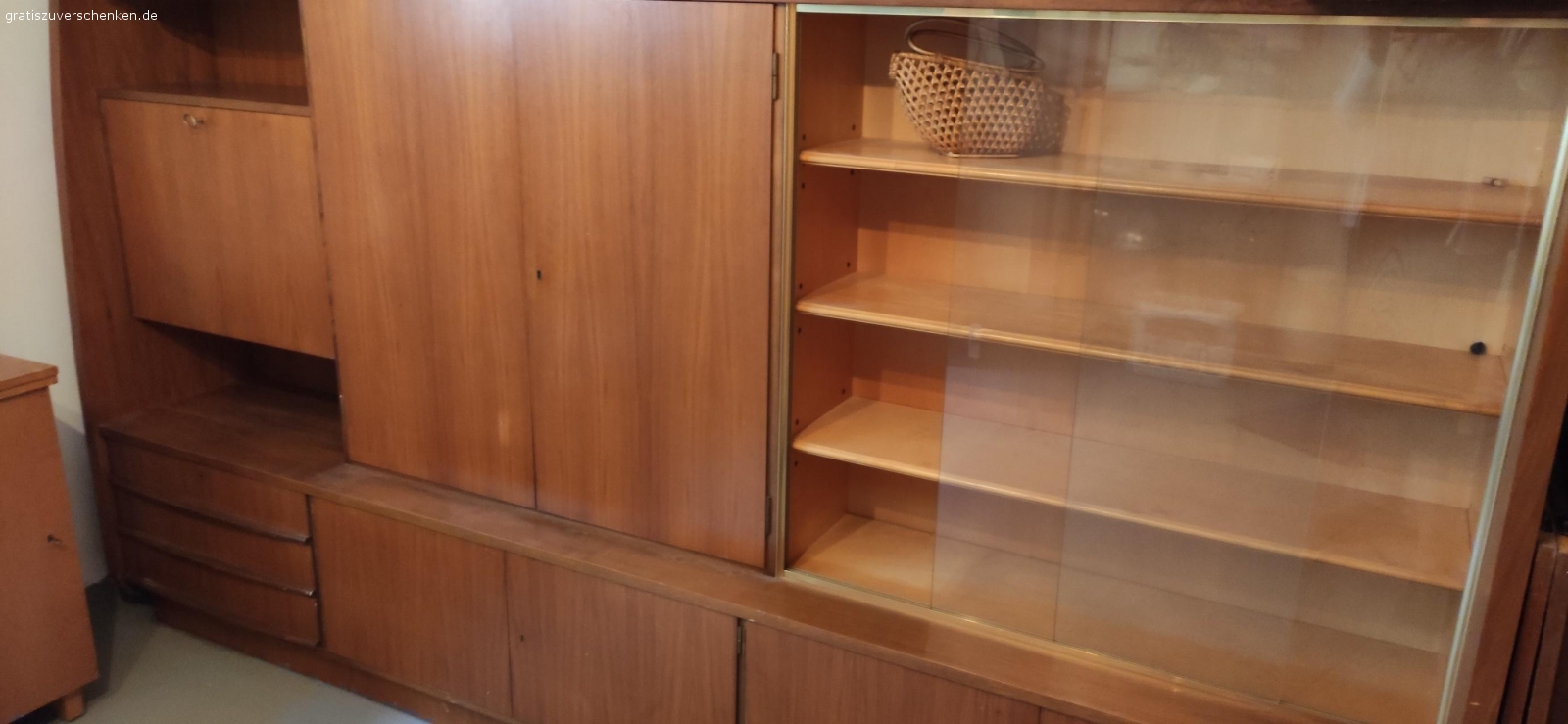 Wohnzimmer Schrank 60iger Jahre. Nussbaum Schrank